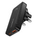 Essager Ultra-Thin 65W GaN Pro Travel Charger — PD3.0 & QC4.0, USB‑C/USB‑A