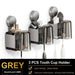 Suction-Cup Toothbrush Holder with Squeezer and Mouthwash Cup — Perforation-Free