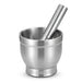 5-inch 304 Stainless Steel Mortar with Lid — Polished Herb Crusher